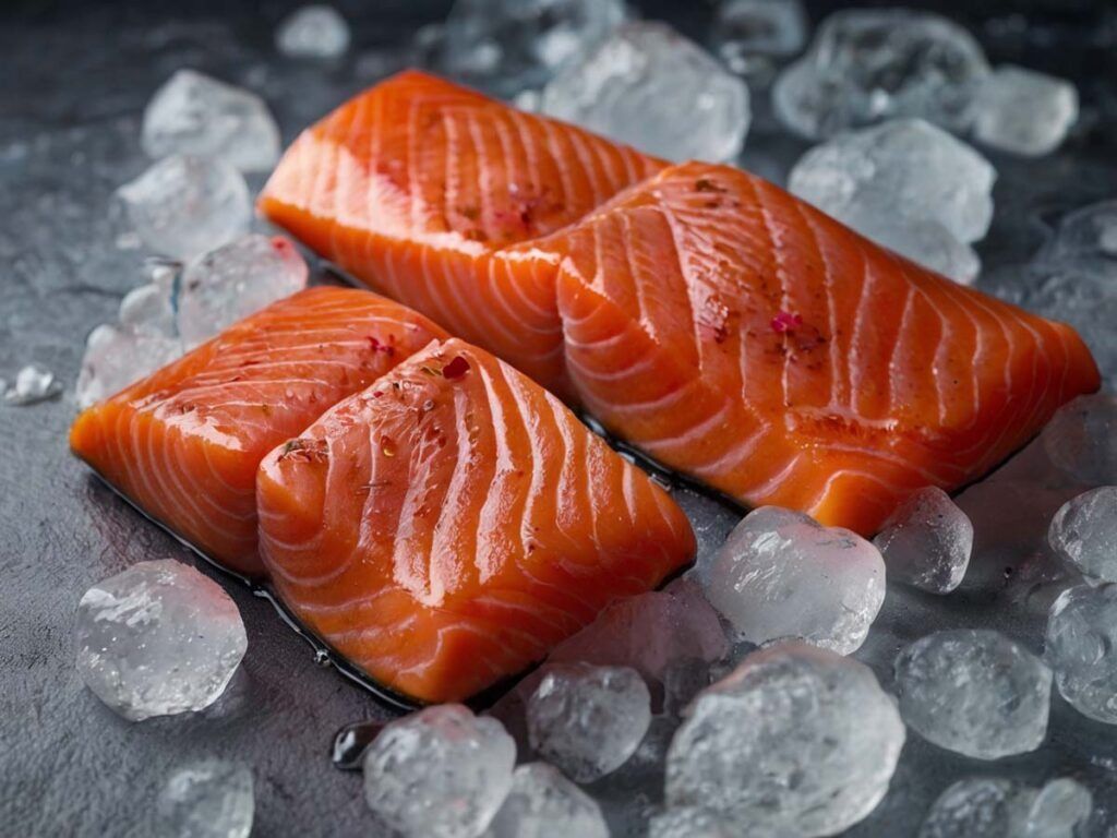 Frozen Salmon Bits & Pieces Skin On