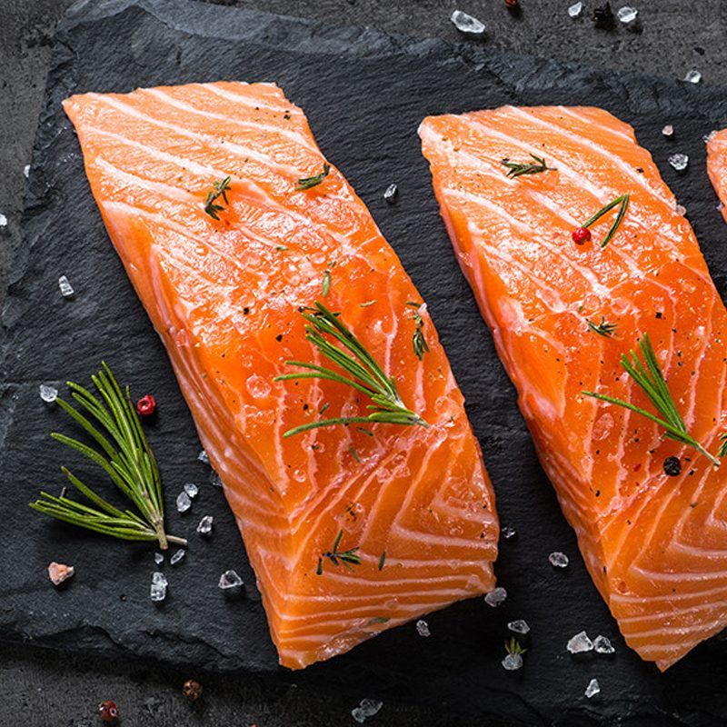 Frozen Salmon chunks